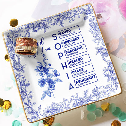 God-Says-I-Am-Name-Letter-In-Bible-Toile-De-Jouy-Style-Personalized-Jewelry-Dish_5