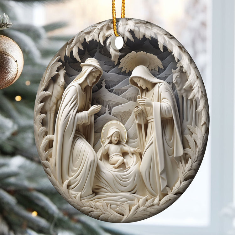 Birth-Of-Jesus-Personalized-Ceramic-Ornament_3