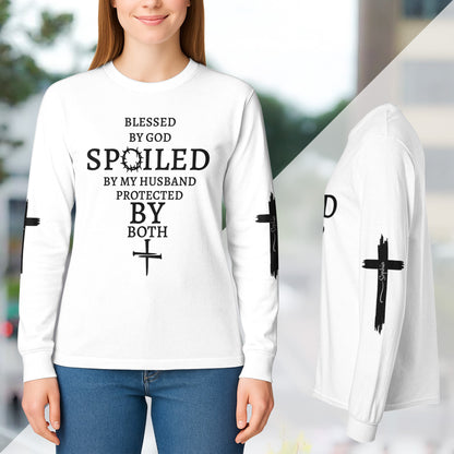 Blessed-By-God-Spoiled-By-My-Husband-Custom-Her-Name-Custom-Long-Sleeve-T-Shirt_6