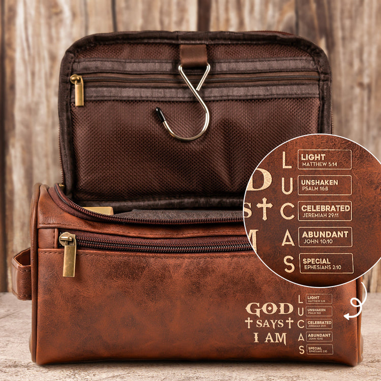 God-Says-I-Am-Custom-Name-In-Bible-Verse-For-Men_-Husband_-Son-Personalized-Leather-Toiletry-Bag_1