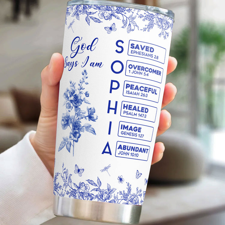 God-Says-I-Am-Name-Letter-In-Bible-Birth-Flower-Toile-De-Jouy-Style-Personalized-Wine-Tumbler_3_01a4d93f-df59-4472-8400-480692d5f88e