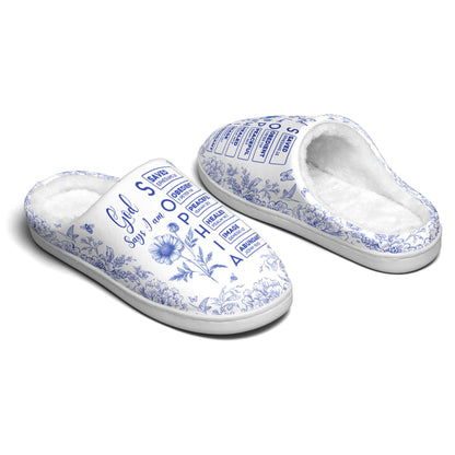 God-Says-I-Am-Name-Letter-In-Bible-Toile-De-Jouy-Style-Personalized-Slippers_5