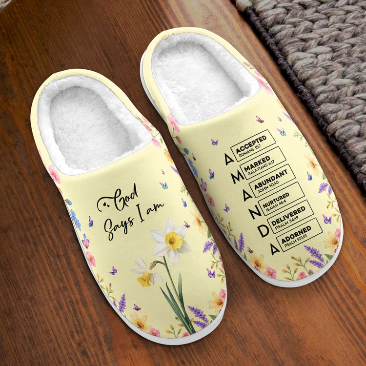 God_Says_I_Am_Custom_Name_Birth_Flower_For_Her_Personalized_Slippers_2