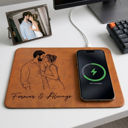 I_Love_You_Sketch_Line_Art_Anniversary_Gift_For_Him_Her_Personalized_Leather_Charging_Mat_1