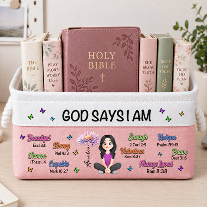 Kid-Birth-Flower-God-Says-I-Am-Personalized-Storage-Basket-1