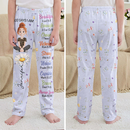 Kid_Birth_Flower_God_Says_I_Am_Personalized_Lounge_Pants_6
