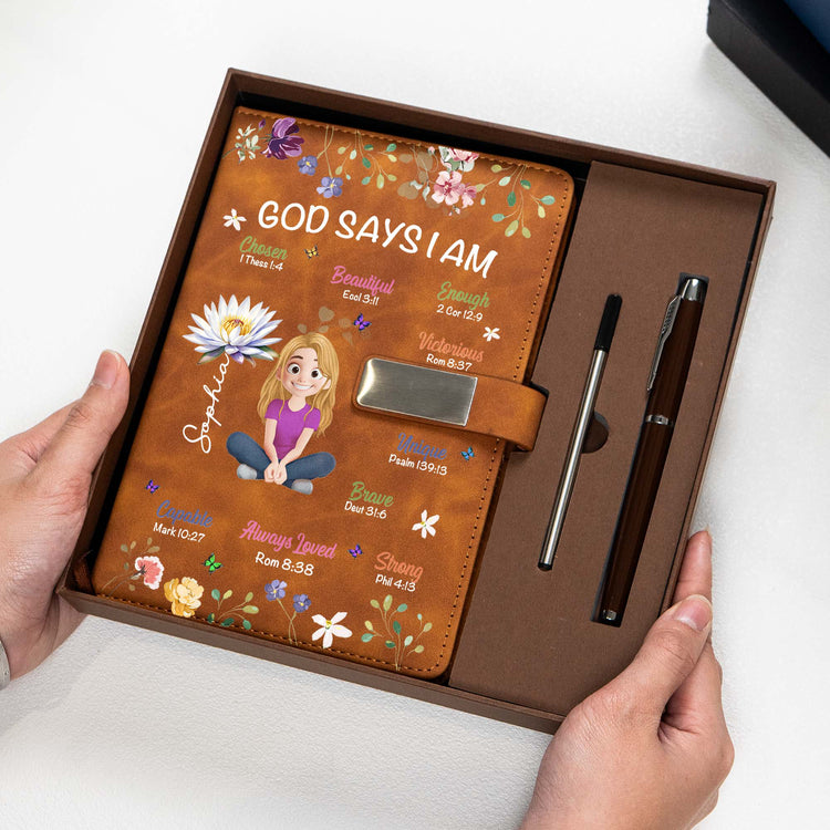 Kid_Birth_Flower_God_Says_I_Am_Personalized_Notebook_Set_3