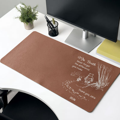 Never Forget The Difference You Make - Teacher Appreciation, Back To School Teacher Gift - Personalized Desk Mat