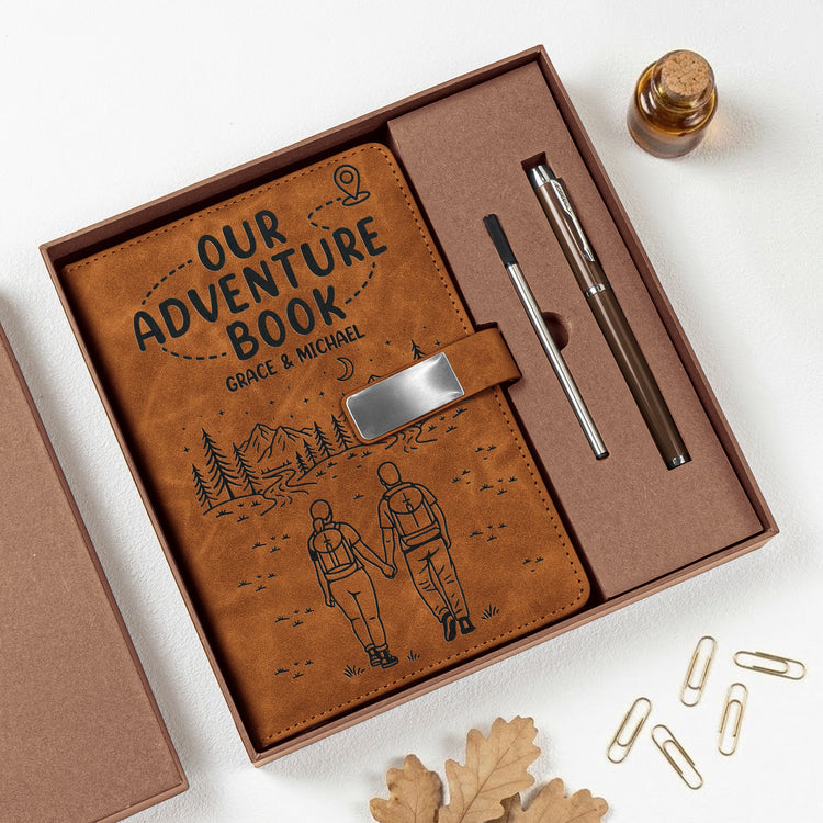 Our_Adventure_Book_For_Camping_Hiking_Couples_Personalized_Notebook_Set_1