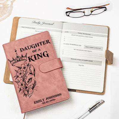 Son, Daughter Of A King - Personalized Leather Prayer Journal