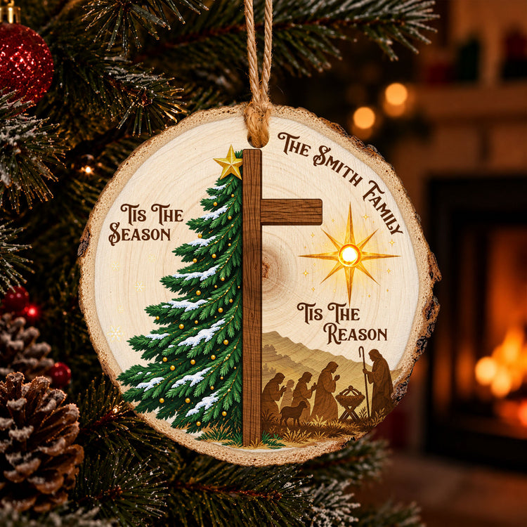 Tis_The_Season_Tis_The_Reason_Nativity_Scene_Christian_Light_Up_Personalized_Ornament_1