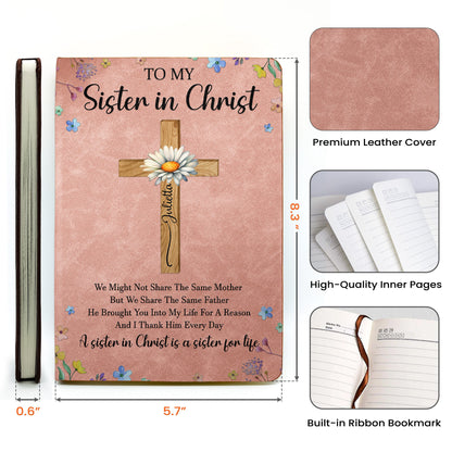 To-My-Sister-In-Christ-Custom-With-Name-_-Birth-Flower-Personalized-Leather-Journal-5