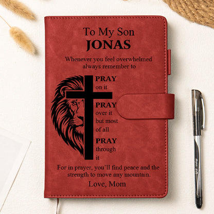 To_My_Son_Grandson_Christian_Gift_For_Him_Personalized_Leather_Prayer_Journal_5