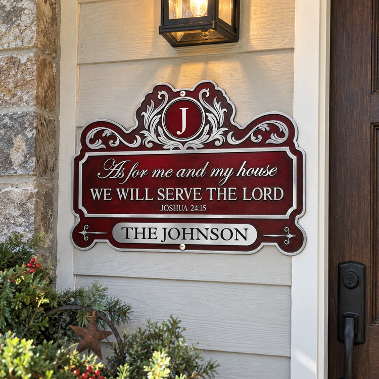We_Ll_Serve_The_Lord_Personalized_Metal_Sign_2