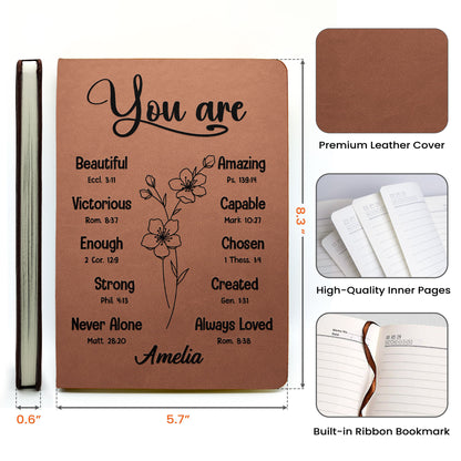 You-Are-Bible-Verse-Christian-Gift-For-Women-Personalized-Leather-Journal-7