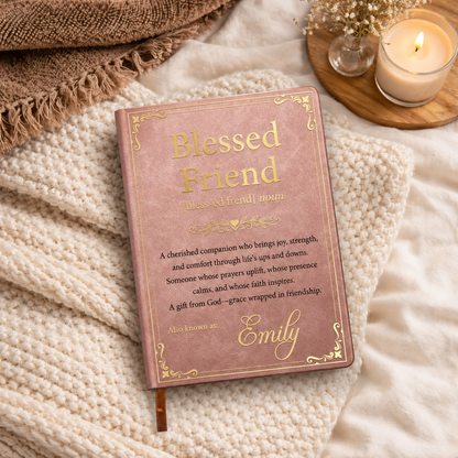 Blessed Friend Gift For Best Friend, Christian - Personalized Journal