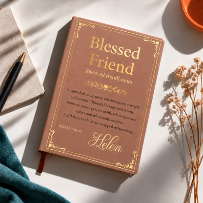 Blessed Friend Gift For Best Friend, Christian - Personalized Journal