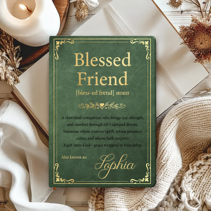 Blessed Friend Gift For Best Friend, Christian - Personalized Journal